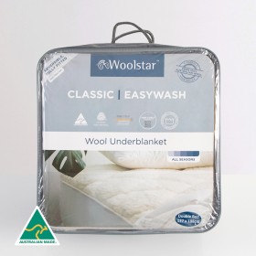 Easy-Wash-Reversible-Australian-Wool-Underblanket-by-Woolstar on sale