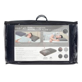 Bamboo-Charcoal-Memory-Foam-Pillow-by-Habitat on sale
