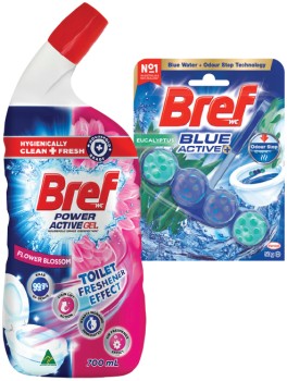 Bref-Cleaning-Gel-Toilet-Liquid-600-700mL-or-Rim-Block-Toilet-Cleaner-42-50g-Selected-Varieties on sale