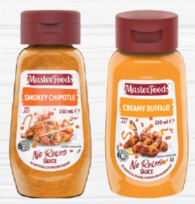 MasterFoods-No-Rules-Sauce-250mL-Selected-Varieties on sale