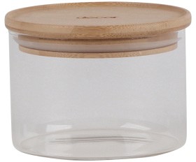 30-off-Wiltshire-Bamboo-Round-Glass-Canister-420ml on sale