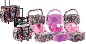 Maria-George-Sewing-Baskets-Machine-Trolley-Bags on sale