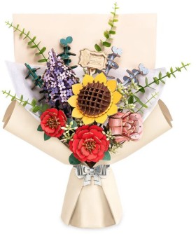 20-off-NEW-Robotime-Wooden-Flower-Bouquet on sale
