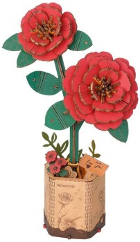 20-off-NEW-Robotime-Red-Camellia on sale