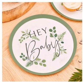 Ginger-Ray-Botanical-Baby-Shower-Paper-Plates-8-Pack on sale