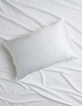 Heritage-Luxe-Silk-Pillowcase-White on sale