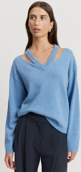 Country-Road-Organically-Grown-Cotton-Blend-Cut-Out-Rib-Knit-Jumper on sale