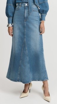 Country-Road-Godet-Detail-Denim-Skirt on sale