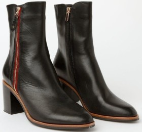 Zazou-Rene-Black-Leather-Boot on sale