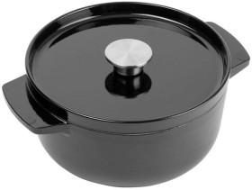 KitchenAid-Cast-Iron-Casserole-22cm-Black on sale