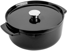 KitchenAid-Cast-Iron-Casserole-26cm-Black on sale