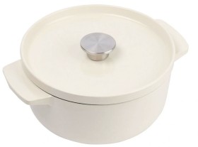 KitchenAid-Cast-Iron-Casserole-22cm-Cream on sale