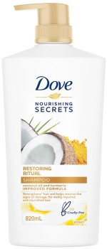 Dove-Restoring-Ritual-Shampoo-820ml on sale