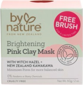 By-Nature-Brightening-Pink-Clay-Mask-60g on sale