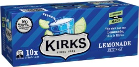 Kirks-10-Pack-Can-Lemonade-375ml on sale