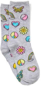 Brilliant-Basics-Womens-Novelty-Socks-Grey on sale