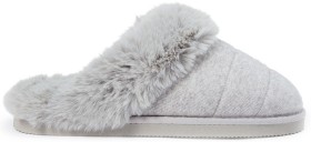 me-Womens-Wide-Collar-Slippers-Grey on sale
