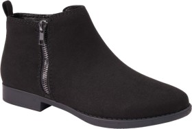 me-Ankle-Zip-Boots-Black on sale