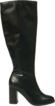 me-Heeled-Tall-Boots-Black on sale