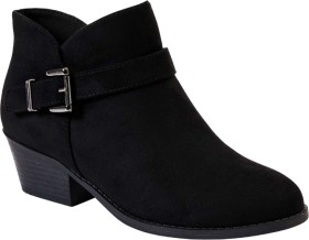 me-Buckle-Ankle-Boots-Black on sale