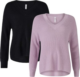 Avella-Womens-V-Neck-Jumpers on sale