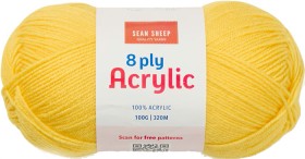 Sean-Sheep-Assorted-Arcylic-8-Ply-Yarn-100g-320m-Sun-Flower on sale