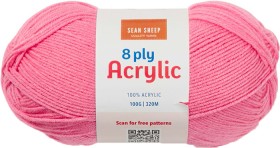 Sean-Sheep-Assorted-Arcylic-8-Ply-Yarn-100g-320m-Luminous-Pink on sale