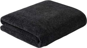 Openook-Knit-Chenille-Blankets-QueenKing-Charcoal on sale