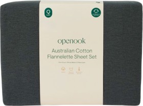 Openook-Flannelette-Sheet-Set-Queen-Charcoal on sale