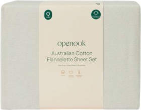 Openook-Flannelette-Sheet-Set-Light-Grey-Queen on sale