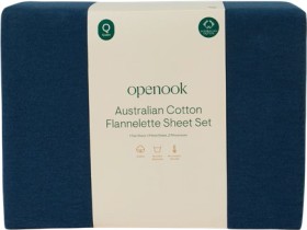 Openook-Flannelette-Sheet-Set-Navy-Queen on sale