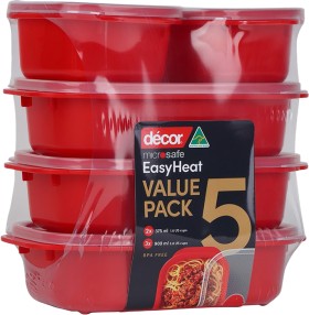 Dcor-5-Pack-Microsafe-Containers on sale