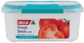 Dcor-Fresh-Seal-Clips-Oblong-Container-1-Litre on sale