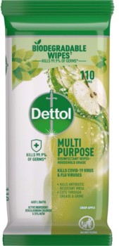Dettol-110-Pack-Disinfectant-Wipes-Multipurpose on sale