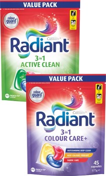Radiant-45-Pack-Laundry-Capsules on sale