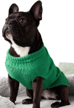 NEW-Tails-Pet-Jacket-Knit-Cable-Green-20cm on sale