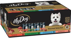 My-Dog-12-Pack-Gourmet-Selection-Dog-Food-Can-400g on sale