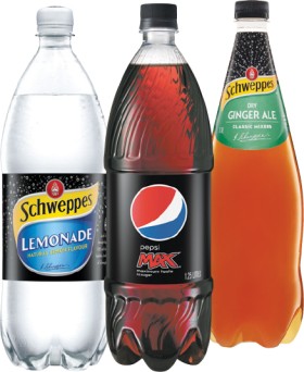 Pepsi-Schweppes-Soft-Drinks-11-125-Litre on sale
