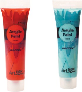 Acrylic-Paint-Tubes-100ml-Assorted-Colours on sale