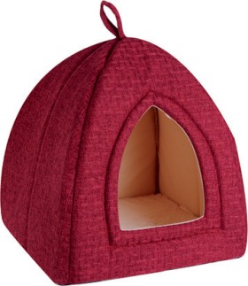 Linen-Cat-Bed-with-Mat on sale