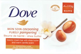 Dove-Soap-4-Pack-100g-Assorted on sale