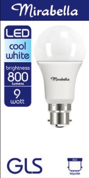Mirabella-LED-GLS-9W-Globes-1-Pack-Selected-Varieties on sale