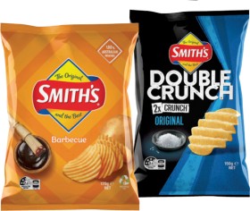 Smiths-Crinkle-Cut-Double-Crunch-Oven-Baked-or-Simply-Chips-120-170g-Selected-Varieties on sale