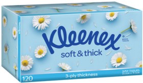 Kleenex-Soft-Thick-Tissues-120-Pack on sale