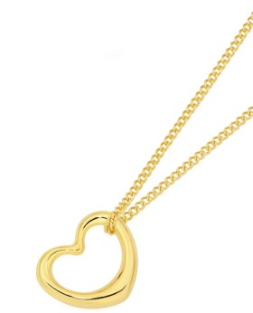 9ct-Gold-14mm-Open-Heart-Floating-Pendant on sale