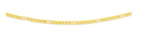 9ct-Gold-50cm-Solid-Figaro-Chain on sale