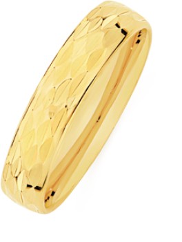 9ct-Gold-Hollow-Diamond-Cut-Half-Round-Dress-Ring on sale