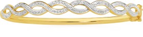 9ct-Two-Tone-Gold-60mm-Bangle on sale