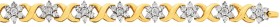 9ct-Gold-Diamond-Flower-Cluster-Bracelet on sale
