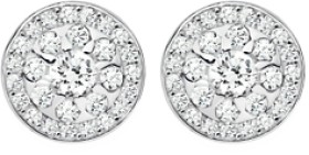 Sterling-Silver-Cubic-Zirconia-Cluster-Stud-Earrings on sale